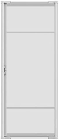 White Roll Away Retractable Screen Door