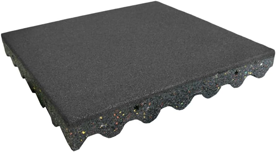 Black Eco Safety Playground Interlocking Tiles