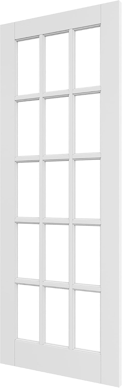 Clear Glass Single Panel Interior Door