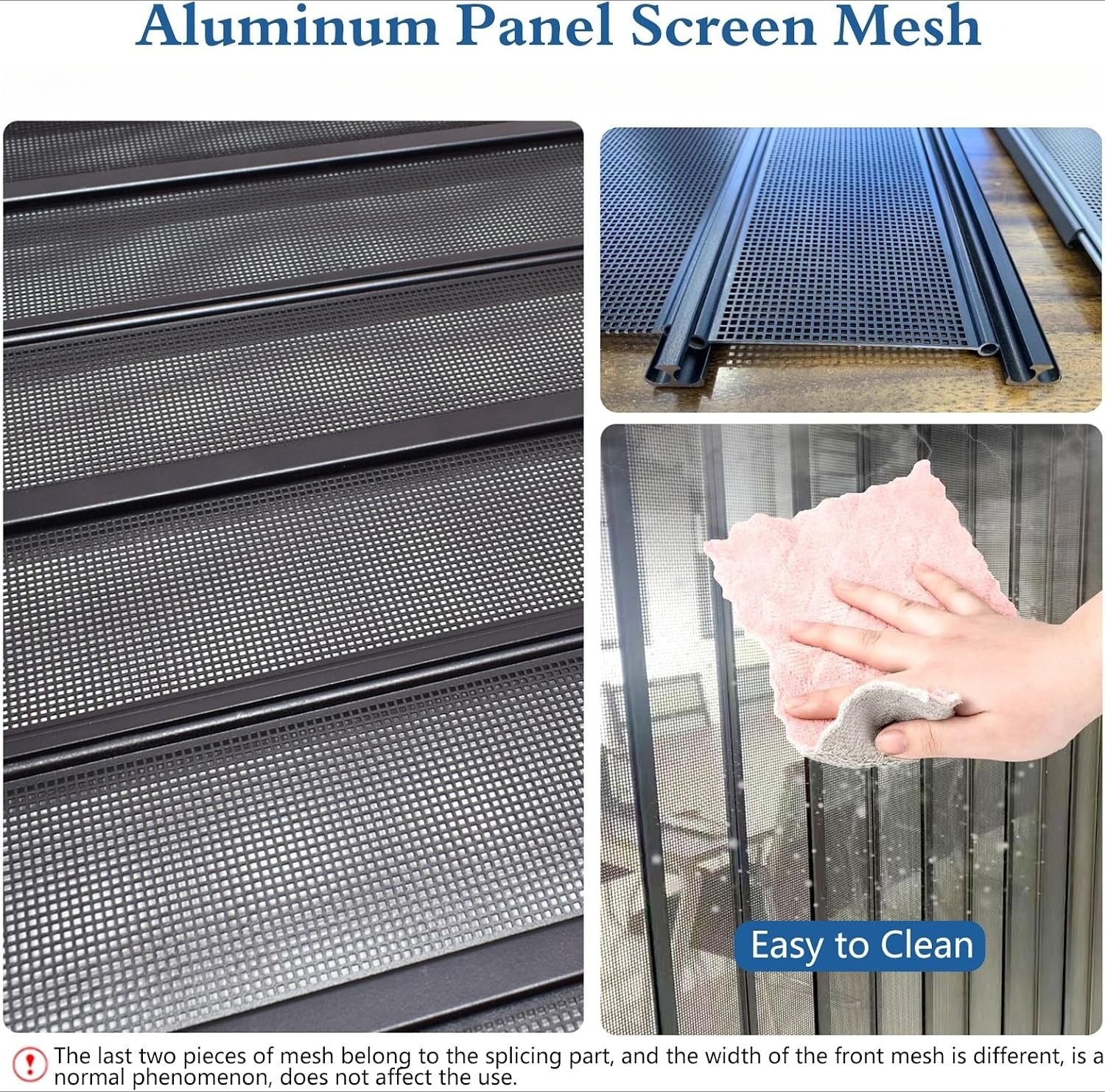 Adjustable Retractable Mesh Screen Door