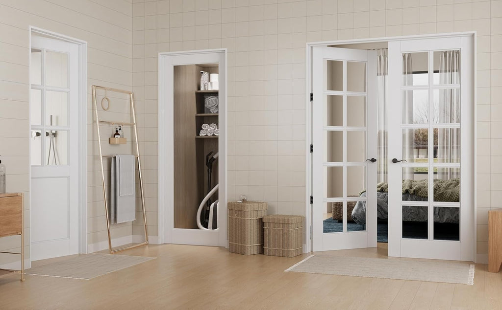Clear Glass Single Panel Interior Door