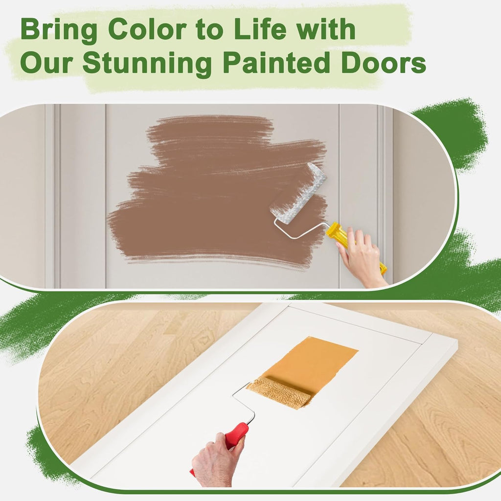 White 5-Panel Glass Interior Door