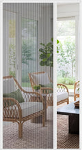 White No-Drill Retractable Screen Door