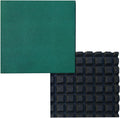 Green Thick Outdoor Playground Rubber Tiles