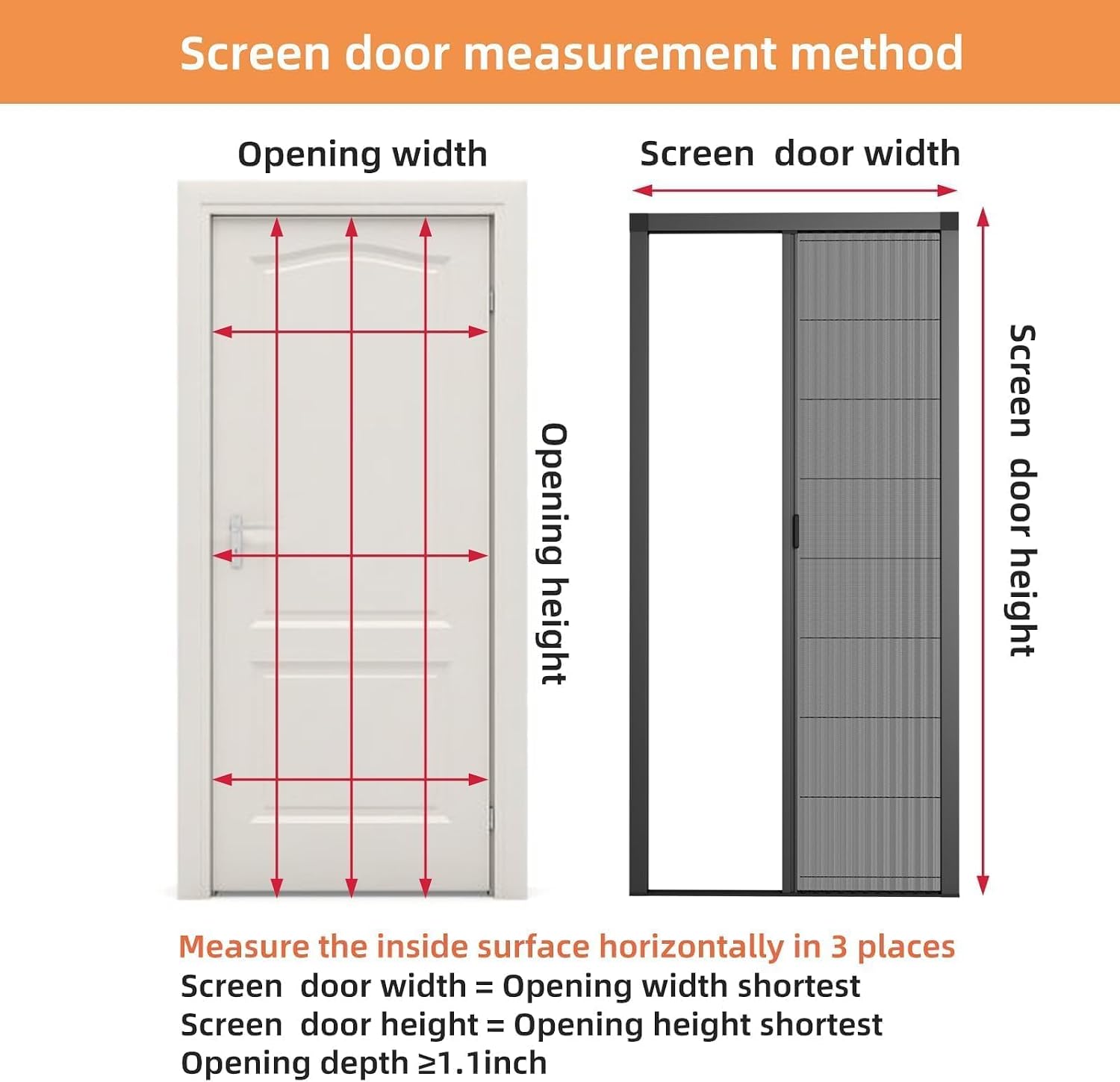 Grey Retractable Folding Mesh Door