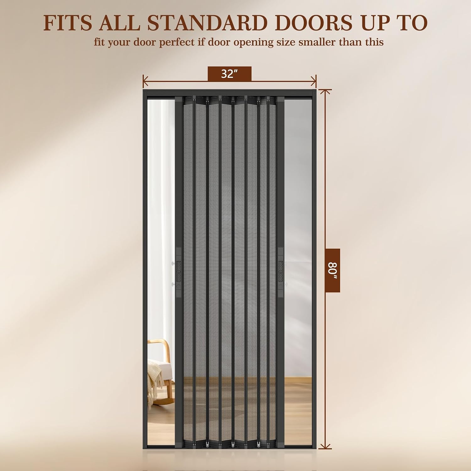 Pet-Proof Magnetic Retractable Screen Door