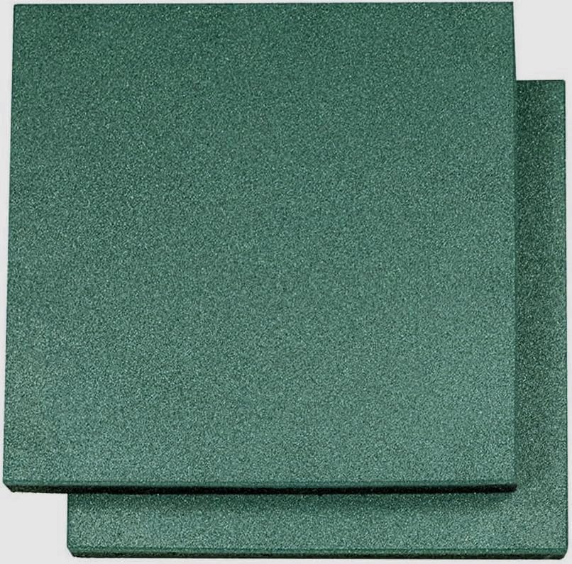 Green Thick Outdoor Playground Rubber Tiles