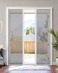 White Double Door Retractable Screen