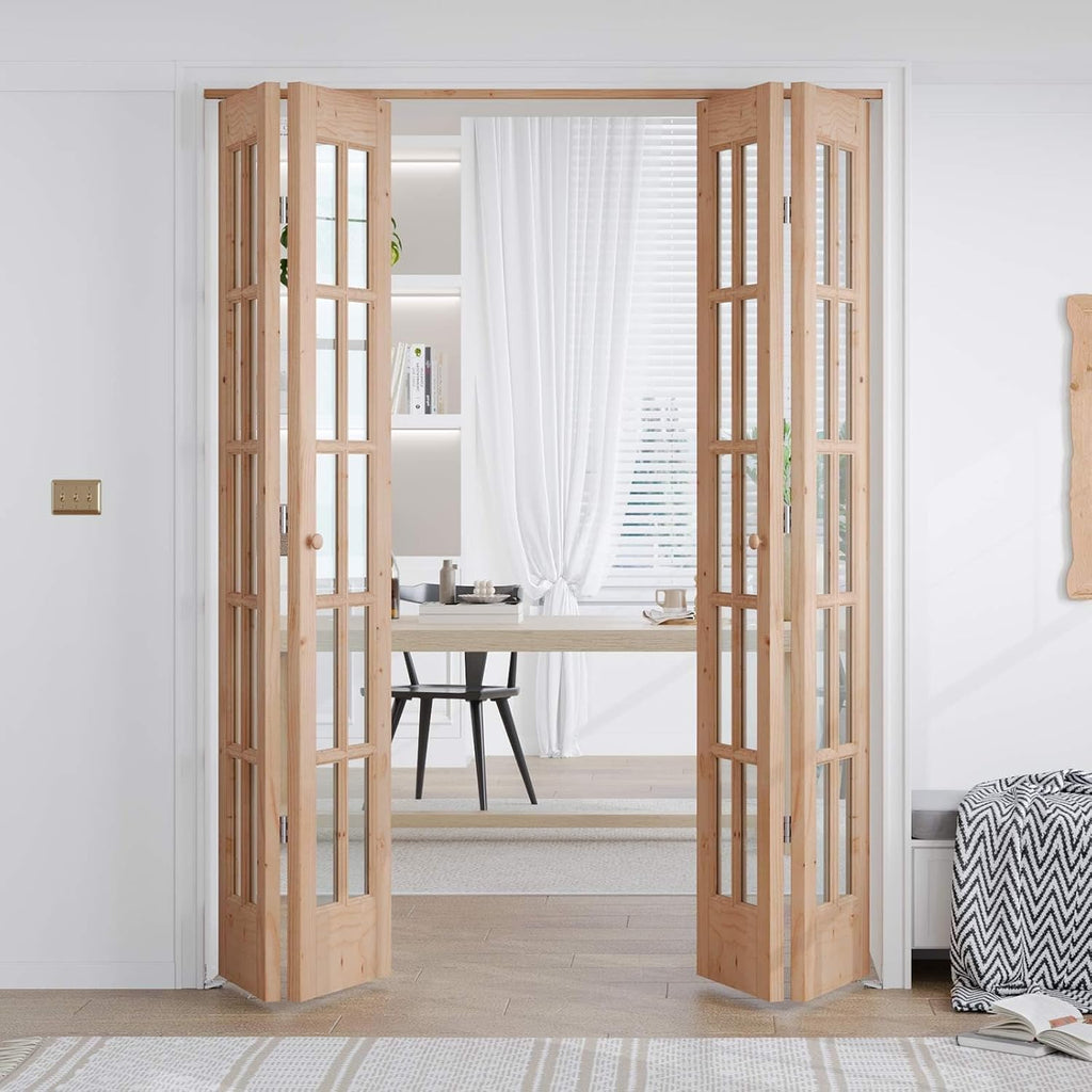 Glass Preassembled Bifold Closet Door