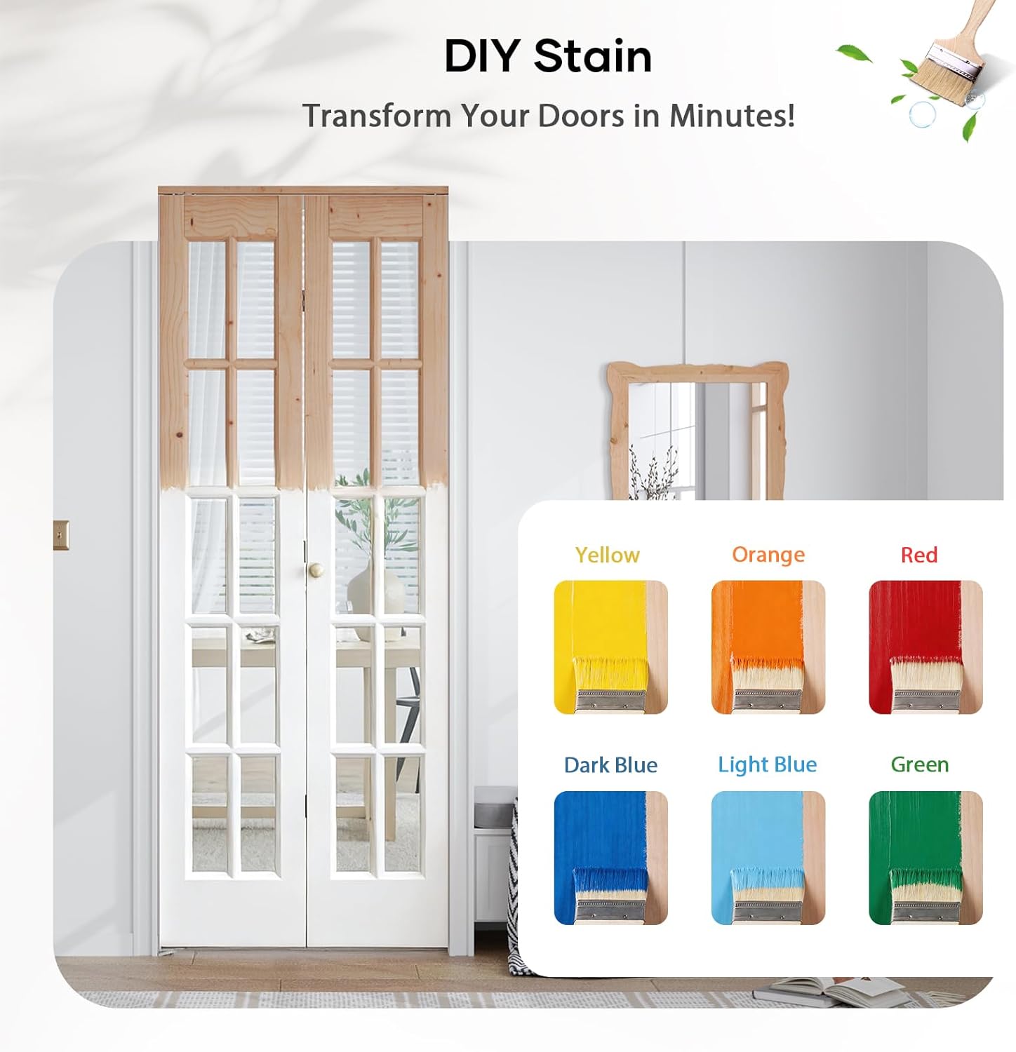 Glass Preassembled Bifold Closet Door