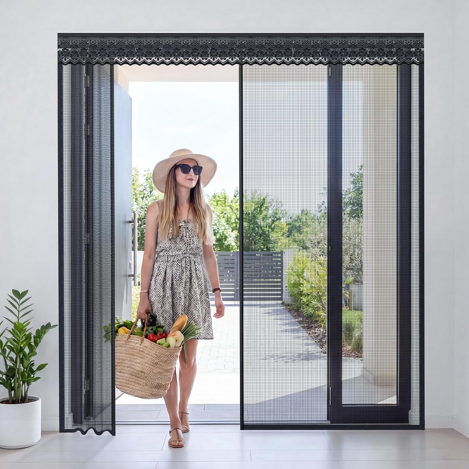 Sliding Magnetic Retractable Screen Door