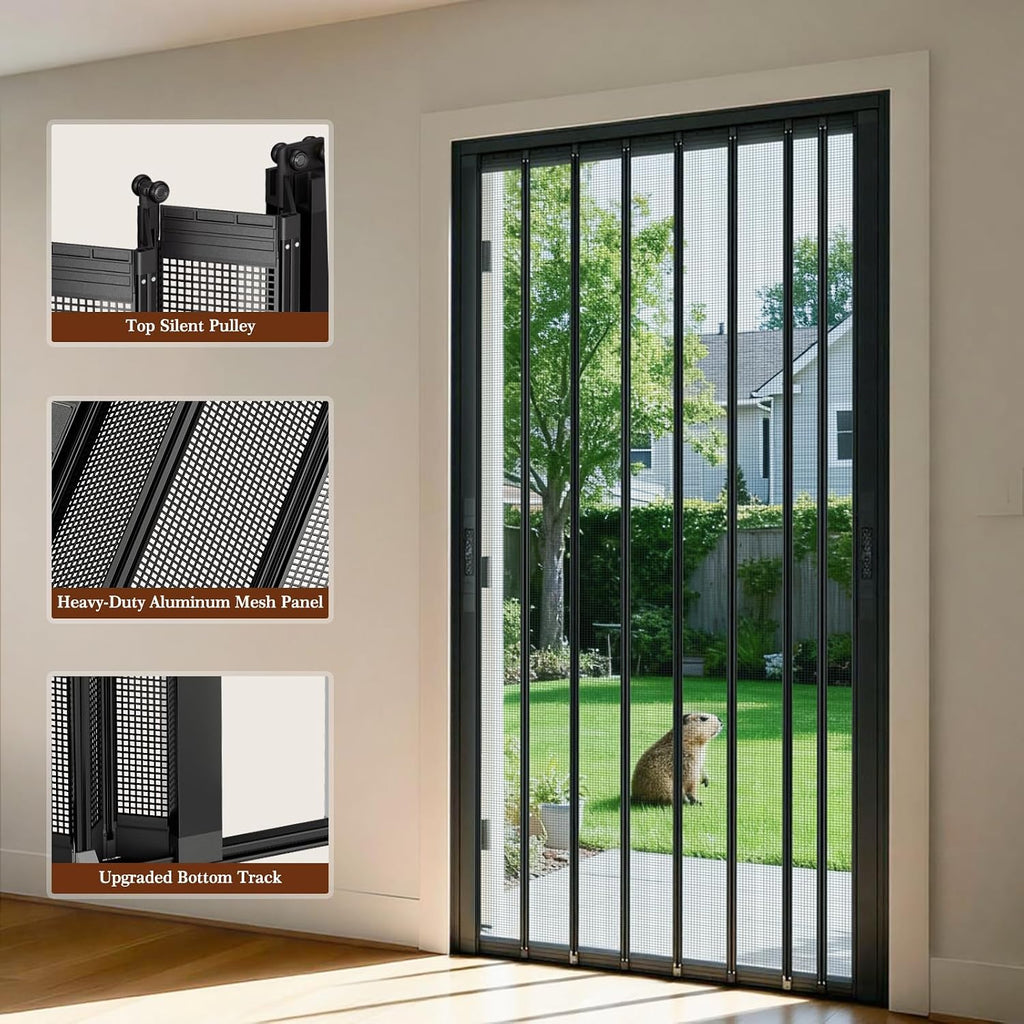 Pet-Proof Magnetic Retractable Screen Door