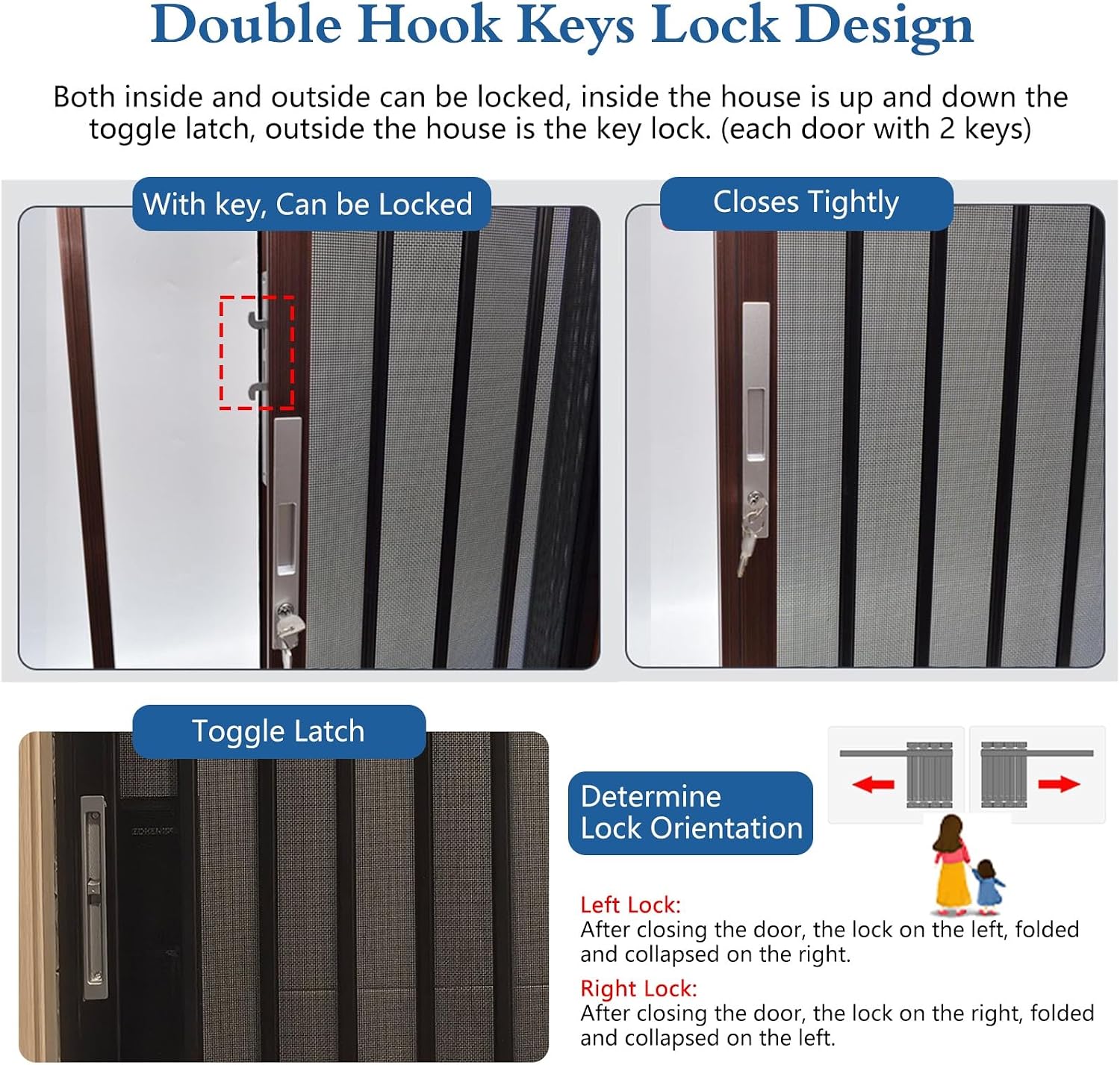 Adjustable Retractable Mesh Screen Door