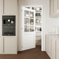 White Glass French Style Interior Door