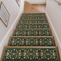Black Floral Non Slip Stair Mats