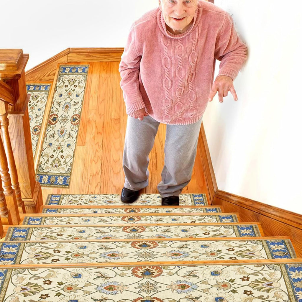 Oriental Non Slip Indoor Stair Carpets