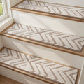 Brown Peel Stick Non Slip Stair Carpets