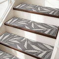 Grey Leaf Non Slip Stair Treads