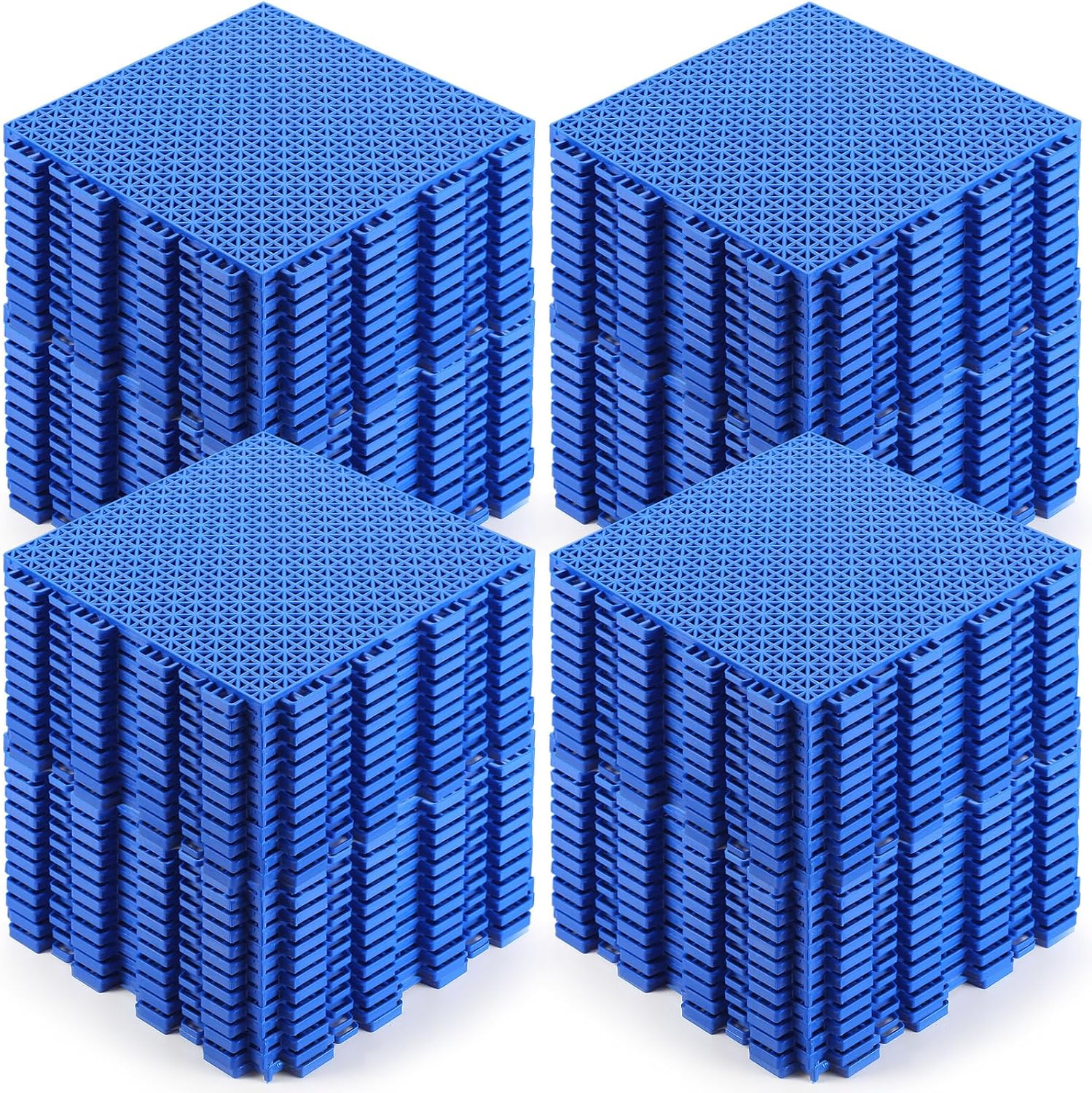 Blue Drainage Interlocking Cushion Floor Tiles