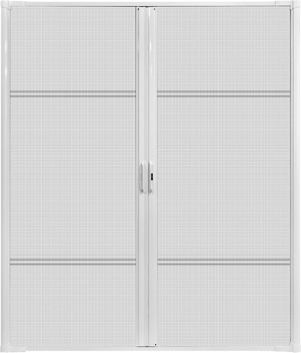 Heavy Duty White Double Screen Door