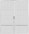 Heavy Duty White Double Screen Door