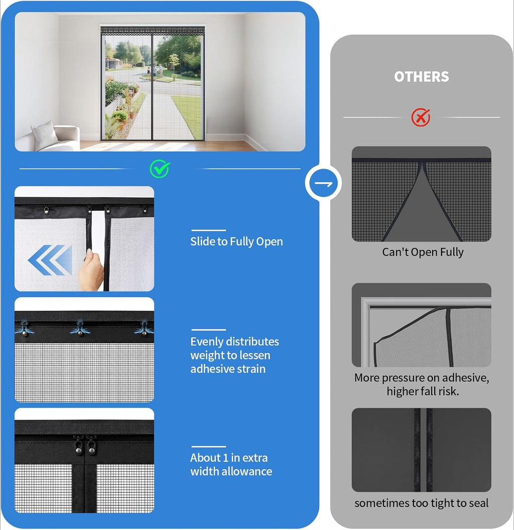 Sliding Magnetic Retractable Screen Door