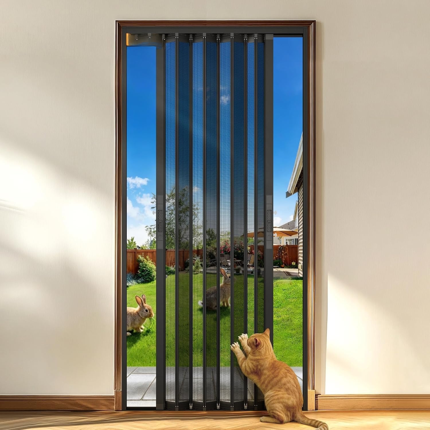Pet-Proof Magnetic Retractable Screen Door