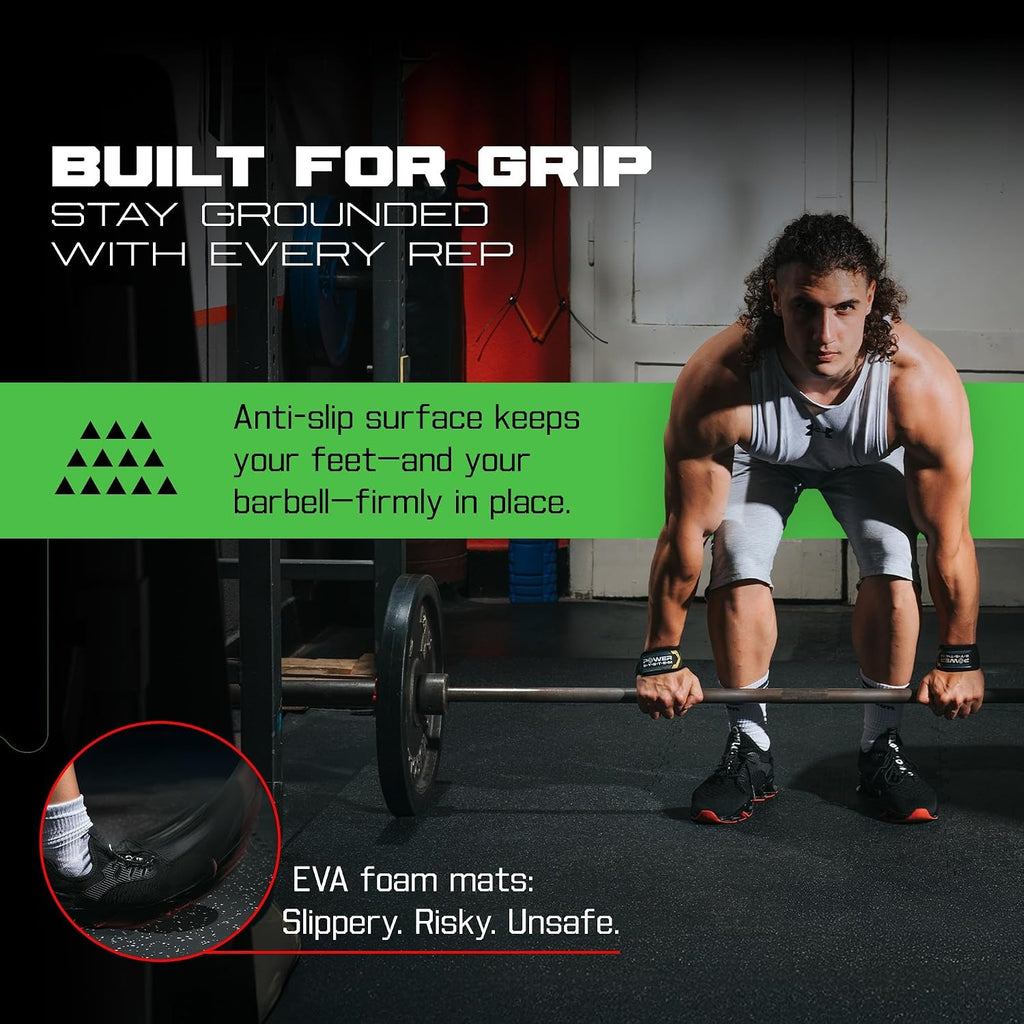 Gray Fleck Heavy Duty Gym Rubber Tiles